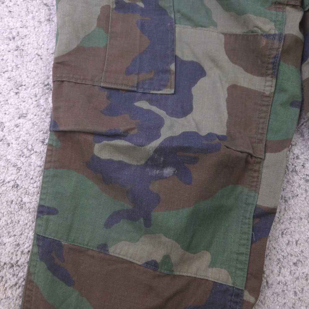 Vintage Military Pants Size 27x28 Army Camo Camouflage Tailored Distressed Cargo - Picture 7 of 14